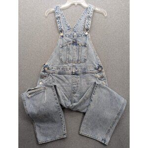 Old Navy Denim Bib Overalls Womens SZ 8 Distressed Comfort 100% Cotton Boho Y2K